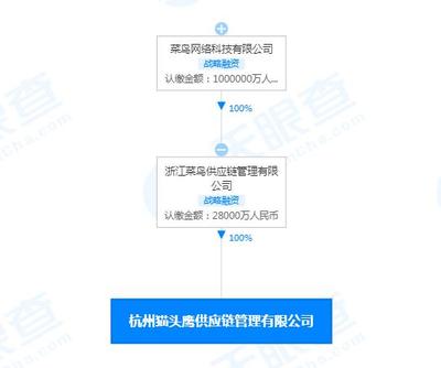 增資至2.8億，增幅27900%！菜鳥投資杭州貓頭鷹供應鏈，背后暗藏物流棋局